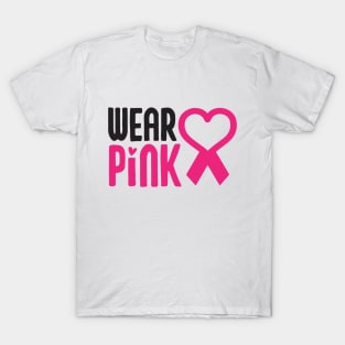 wear pink gift, Breast Cancer Awareness ribbon month 2022 T-Shirt